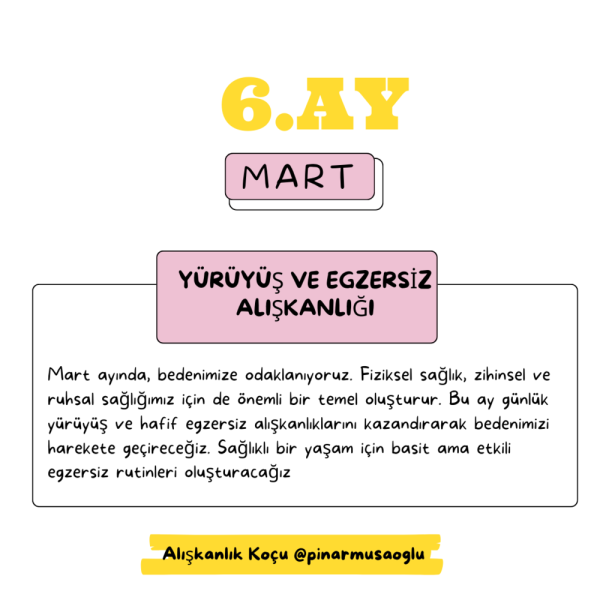 Yürüyüş ve Egzersiz Alışkanlığı- MART AYI KATILIMI (Kopya)